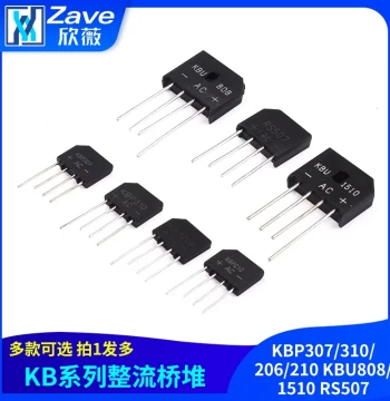 Bridge Rectifier KBP307/310/206/210 KBU808/1510 RS507 Flat Bridge 2A 3A