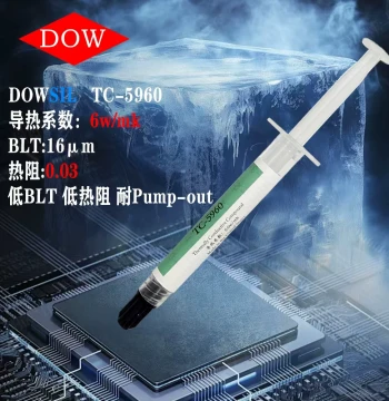 DOWSIL TC-5960 CPU GPU Thermal Grease Low Thermal Resistance Low BLT