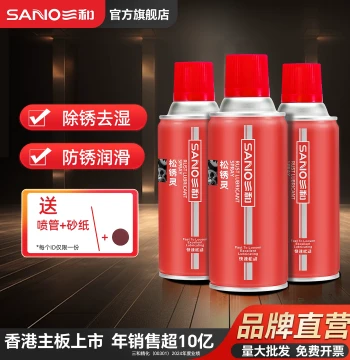 SANVO Multi-Function Rust Remover and Anti-Rust Lubricant: Fast-Acting Loosening Agent for Stainless Steel Metal Screws