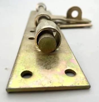Welded Door Bolt Floor Insert, Old-Style Thickened Door Latch Lock, Large Gate Hasp, Welded Iron Door Bolt