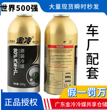 Jinleng R134a Refrigerant for Automotive Air Conditioning, HFC-134a Coolant 300g, Eco-Friendly Snow Species, Automotive Freon
