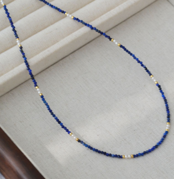 [Sister Xuan Exclusive] Lapis Lazuli and Pearl Necklace