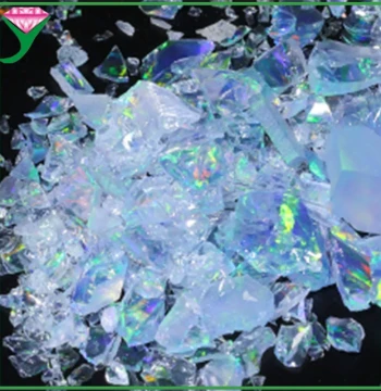 Glass Electroplated High-Temperature Resistant Synthetic White Opal Powder for Resin - Artificial Opal Stone