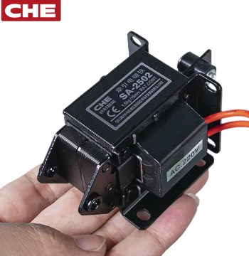 CHE AC Traction Electromagnet SA-2502 Push-Pull Type 2602/3502/220V Coil High-Power Long Push Rod