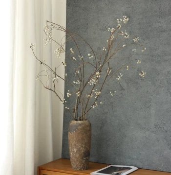 Chinese Tallow Tree Fruit Dried Flower Bouquet: White Berry Branches for Wabi-Sabi Home Decor, Ikebana, and Rustic Arrangements