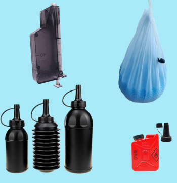 Water Bead Refill Bottle with Filter Control Mesh Bag, Quick Refiller for Water Babies Crystal Eggs and Absorbent Beads, Round Storage Bottle