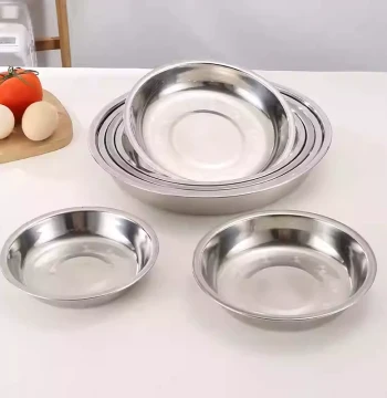 New Style Thickened Fruit Round Plate, Kitchen Rice Bowl, Sterilization Bowl, Side Dish Plate, Round Soup Plate