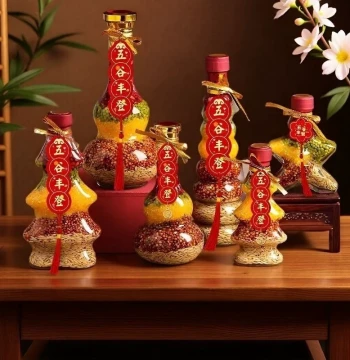 Bountiful Harvest Housewarming Decor: New Home Moving-In Ritual Supplies, Grain Arrangement Ornaments for New Houses