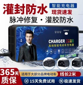 Universal Fast Charger for Yadea Electric Scooters and Bikes, Compatible with 48V 12AH, 60V 20AH, 72V 20AH, Suitable for Tricycles