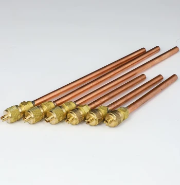 Thickened Welded Refrigerator Freezer One-Way Valve Refrigerant Charging Port Liquid Filling Nozzle Connector Needle Valve Leak-Proof Easy to Weld