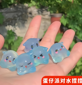 Hot Sale Miniature Cute Eggy Party Amazing Abi Water Squishy Night Version Anime Pendant Blind Box