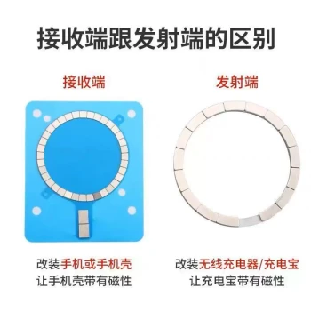 Wireless Charger Magnet Transmitter Receiver End Magsafe Magnetic Patch Compatible with iPhone 15 Apple 14