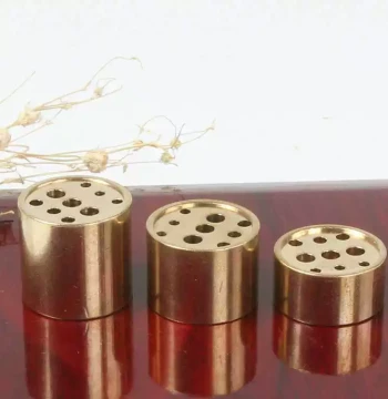 Pure Copper Nine-Hole Incense Stick Holder and Base; Incense Ceremony Rack with Multiple Slots for Three or More Sticks, Paired with Incense Burner for Buddhist Worship