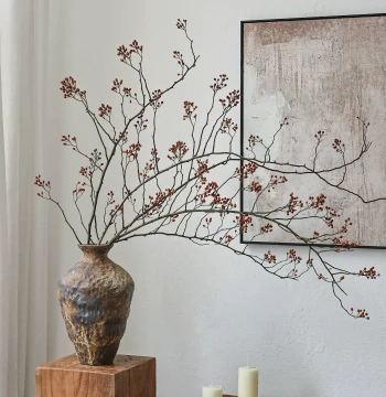 Shan Gui Lai Wabi-Sabi Style Dried Flower Bouquet Living Room Display Dried Branches High-End Real Flower Vase Arrangement Decor