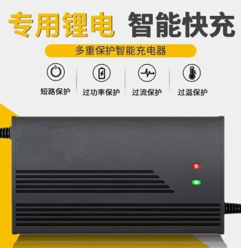 Lithium Battery Electric Vehicle Charger 48V 54.6V 2A 3A for Scooters Lithium-Ion Harley Balance Bikes Food Delivery Vehicles