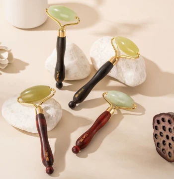 Natural Jade Facial Massage Roller Beauty Stick Eye Acupoint Meridian Lifting Firming Tool Specialized for Face