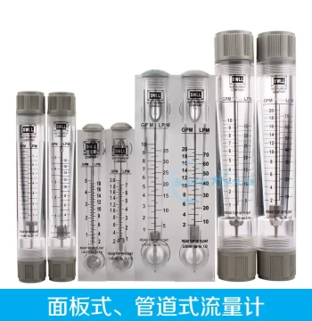 Float Liquid Flow Meter 5/10/20/35/40GPM Pipeline Panel Type Water Treatment Flow Column AiShangWo