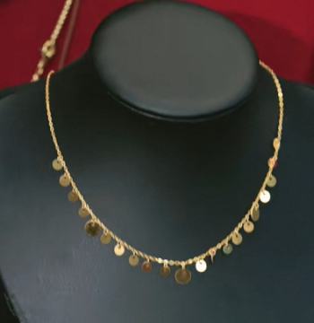 [Exclusive for Sister Xuan] Baby's Breath Round Disc Necklace