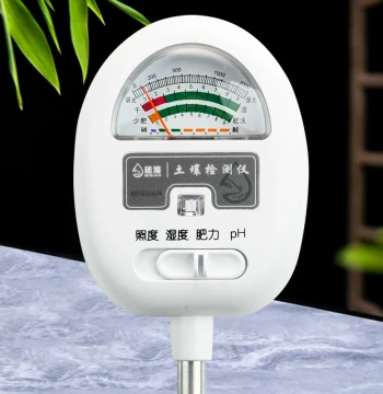 Soil Moisture Detector, pH Meter for Land and Flower Pots, Plant Nutrient and Light Sensor, Temperature Gauge