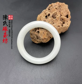 Glutinous White Jade Ring Pendant, Peace Ring, Hanging Loop, Birdcage Ring, Circle Jade Ring, White Jade Xiuyan Jade