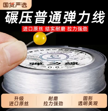 Imported Transparent Elastic Thread for Beading - Durable Crystal String for Pearl and Crystal Bracelets