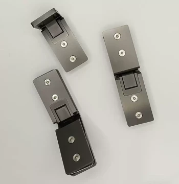 New Direct Sales Glass Door Bathroom Sandwich 304 Stainless Steel Inside/Outside Opening Long Hinge, Cabinet Door Flat Shower Room Frameless