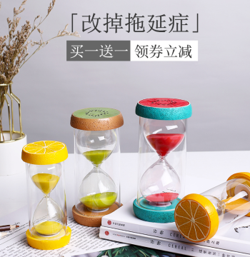 Children's Hourglass Timer Time Management Shatterproof Set 5/10/30 Minutes 3 Half-Hour Learning Sand Funnel Ornament