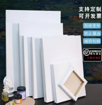 Oil Painting Stretcher Bars with Canvas Linen Rain-Dew Canvas Oil Painting Frame Custom Wholesale Large Size Acrylic Paints