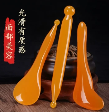 Meridian Scraping Stick Beauty Universal Gua Sha Meridian Clearing Sand Women Face Eye Head Acupoint Stick Facial Horn Massage Board Meridian Pen