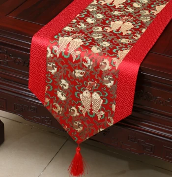 Yibixu Chinese Pastoral Table Runner, Tablecloth, Tea Table Cover, Bed Runner, Cabinet Runner, Custom European Fabric Long Dining Table Mat