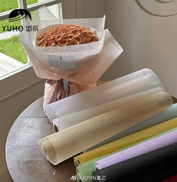 YUHO Korean-Style Natural Linen Mesh Bouquet Wrapping Net for Shaping and Twisted Rope Effects - DIY Floral Supplies