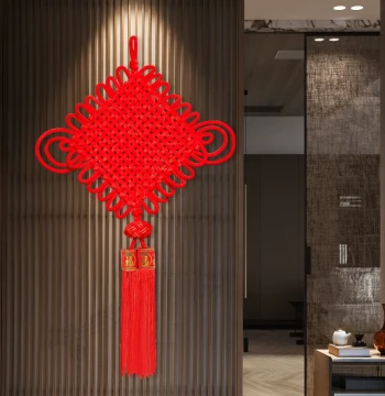 2026 New Chinese Knot Pendant Living Room High-End Large Red Fu Character Hanging Ornament Entrance Door Foyer House Guarding Decor