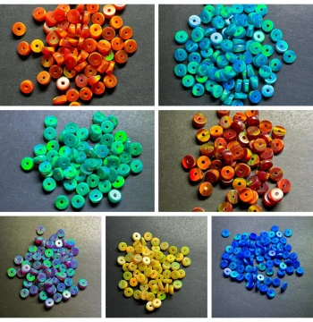New Star Cloud Old-Style Beads Opal Antique Spacer Beads Accessories Opal Stone Rainbow 5x7mm Large Intestine Opal Loose Beads