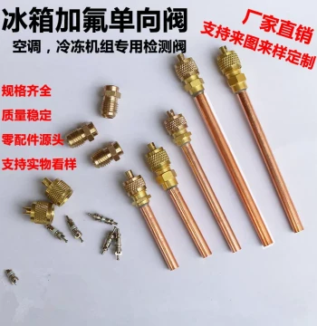 Refrigerator Charging Valve Refrigerant Port Charging Nozzle Refrigerant One-Way Valve Special Detection Valve Maintenance Quick Connect Refrigerant Fitting
