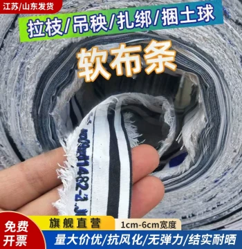 Greenhouse Rope Film Pressing Rope Fruit Tree Branch Pulling Sapling Branch Pulling Packing Rope Soil Ball Packing Strap Windproof Fabric Strip Bundling