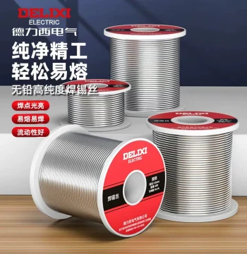 Delixi Electric High-Purity Lead-Free Solder Wire 0.8mm Core, No-Clean Low-Temperature Eco-Friendly Solder for Home Use