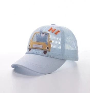 Summer Baby Boy Hat Infant Toddler Baseball Cap Cartoon Duckbill Cool Hat Personalized Sunshade Sun Mesh Hat Breathable