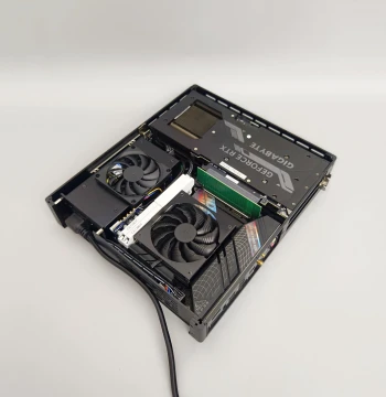 (New Version) Disheng S35 Chassis 4L Portable Mini ITX Flat Small Host, Supports Dual-Fan Graphics Cards