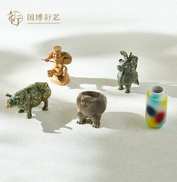 National Museum of China History Cultural Creative Resin Ornament New Cultural Creative Product Historical Color Furniture Decor