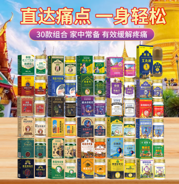 XC2 Flagship Store Thailand Balm for Waist, Legs, Neck, Shoulders, Cervical Spine, Hands, Feet, Knees, Joints - Topical Application for Bruises and Injuries Type B