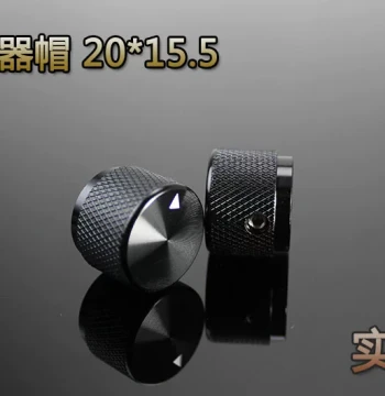 Solid Aluminum Knurled Potentiometer Cap 20*15.5, Price is for Single Unit