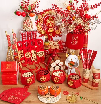 Housewarming Celebration Decor Moving-In Ceremony New Home Setup Supplies Essential Ornaments and Gifts for New House Complete Set