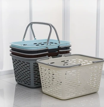 Shopping Basket Supermarket Convenience Store Handheld Basket Fruit Basket Storage Picnic Basket Vegetable Basket Handheld Bath Basket Plastic