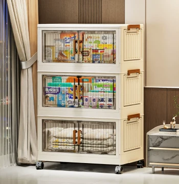 Multi-Layer Drawer Storage Cabinet with Wheels Storage Cabinet Organizer Box Plastic Toy Cabinet Bedside Table ZQF