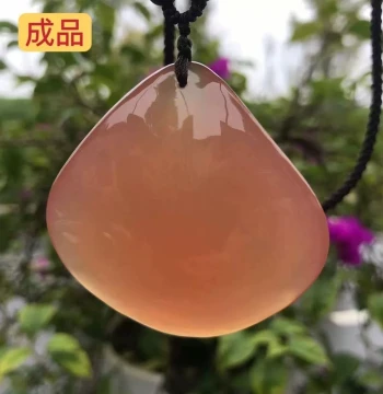 Natural Teardrop Pendant - Exquisite Extra-Large Raw Stone Polished DIY Jewelry, Fish-Startle Stone, Live Jade Sweater Chain
