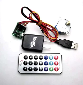 Stepper Motor Infrared Remote Control 4-Phase 5-Wire Motor Kit Control Board Forward Reverse Speed Adjustment