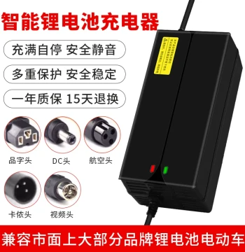 48V Lithium Battery Charger (13S Ternary, 54.6V) - Fast Charging Options: 2A, 5A, 8A, 10A