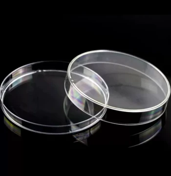 Haistidi Disposable Plastic Petri Dishes for Laboratory Use Round Microbial Cell Culture Dishes Flat