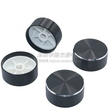 Aluminum Alloy Knob Cap 30x13mm, Black Semi-Shaft D-Shaft, for Potentiometer Amplifier Volume and Instrument Equipment Adjustment