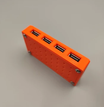 4-Port Fast Charging Module 12V 24V to QC3.0 Fast Charging Enclosure Car Outdoor Travel Desktop Office Work